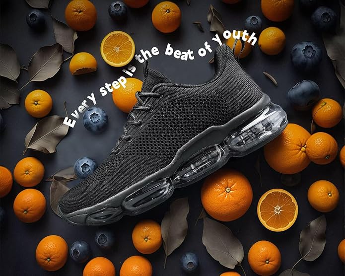 Men's Air Cushion Running Shoes Breathable Tennis Fashion Sneakers Non Slip Workout Casual Sport Shoes Gym Training Comfortable Walking Shoes