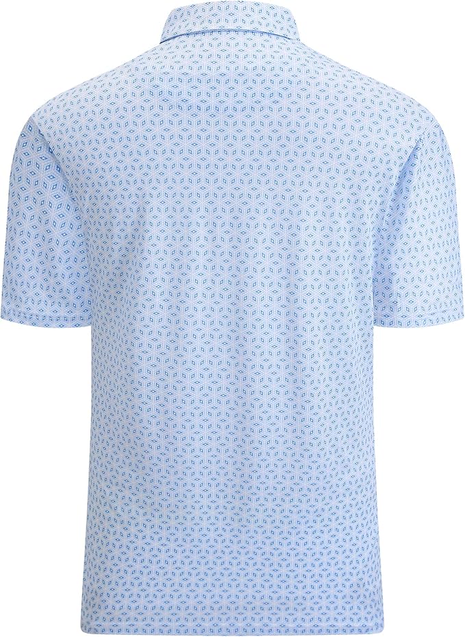 WARHORSEE Golf Polo Shirts for Men Short Sleeve Wrinkle Free 4 Way Stretch Moisture Wicking Performance Collared Tshirts