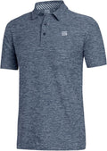Three Sixty Six Golf Shirts for Men - Dry Fit Short-Sleeve Polo, Athletic Casual Collared T-Shirt