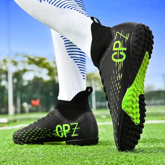 Soccer Cleats for Mens Womens Indoor Soccer Shoes Unisex Baseball Turf Shoes Youth Rugby Shoes Adult AG FG TF Football Boots Wide Training Sneaker
