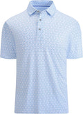 WARHORSEE Golf Polo Shirts for Men Short Sleeve Wrinkle Free 4 Way Stretch Moisture Wicking Performance Collared Tshirts