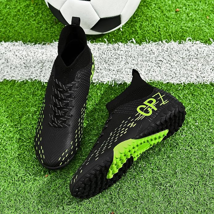 Soccer Cleats for Mens Womens Indoor Soccer Shoes Unisex Baseball Turf Shoes Youth Rugby Shoes Adult AG FG TF Football Boots Wide Training Sneaker