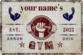 Custom Gym Sign Wall Art Decor Personalized Name Aluminum Metal Sign Retro Workout Room Fitness Center Tin Sign