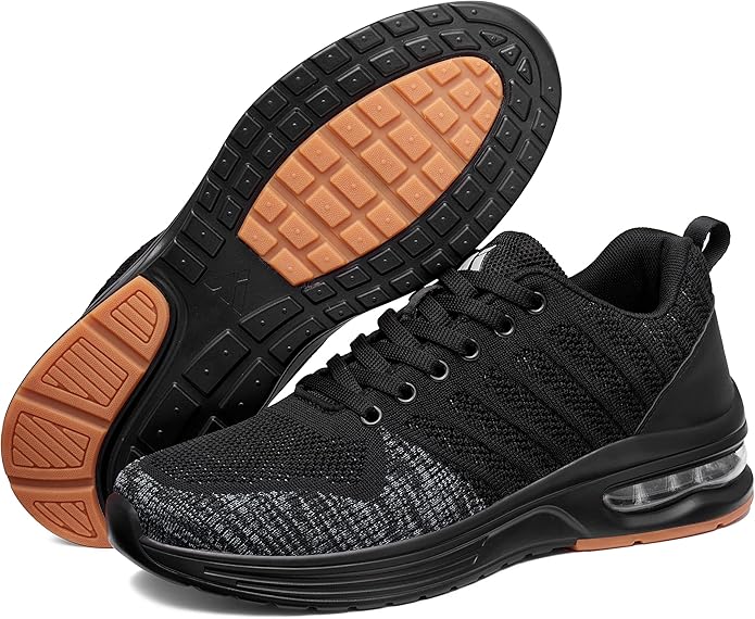Mishansha Running Shoes for Men Sneakers Air Cushion Walking Shoes Comfortable Tennis Shoes Breathable Trail Running Shoes US Men 7.5-15