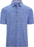 Damipow Premium Golf Shirts for Men Dry Fit Performance Polo Short Sleeve Collared Shirt