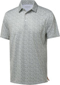 Golf Shirts for Men - Moisture Wicking Short Sleeve Performance Sport Casual Striped Collared Mens Polo Shirt