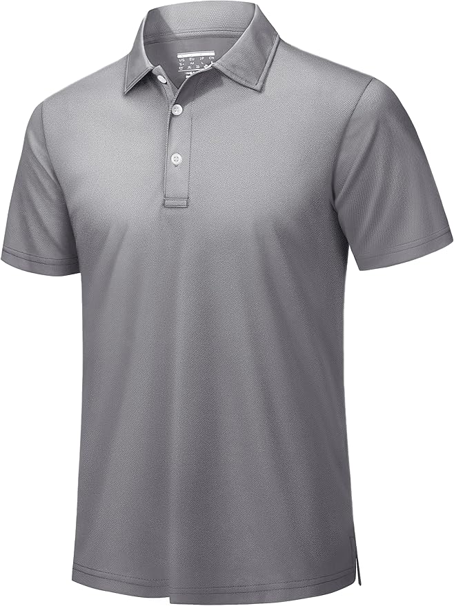 TACVASEN Mens Golf Shirt Dry Fit Mens Polo Shirts Short Sleeve Performance Golf Polos for Men with Collar Work Shirts