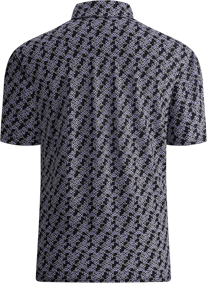 WARHORSEE Golf Polo Shirts for Men Short Sleeve Wrinkle Free 4 Way Stretch Moisture Wicking Performance Collared Tshirts