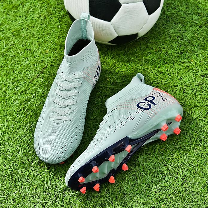 Soccer Cleats for Mens Womens Indoor Soccer Shoes Unisex Baseball Turf Shoes Youth Rugby Shoes Adult AG FG TF Football Boots Wide Training Sneaker