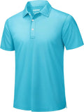 TACVASEN Mens Golf Shirt Dry Fit Mens Polo Shirts Short Sleeve Performance Golf Polos for Men with Collar Work Shirts