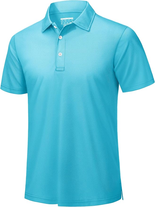 TACVASEN Mens Golf Shirt Dry Fit Mens Polo Shirts Short Sleeve Performance Golf Polos for Men with Collar Work Shirts