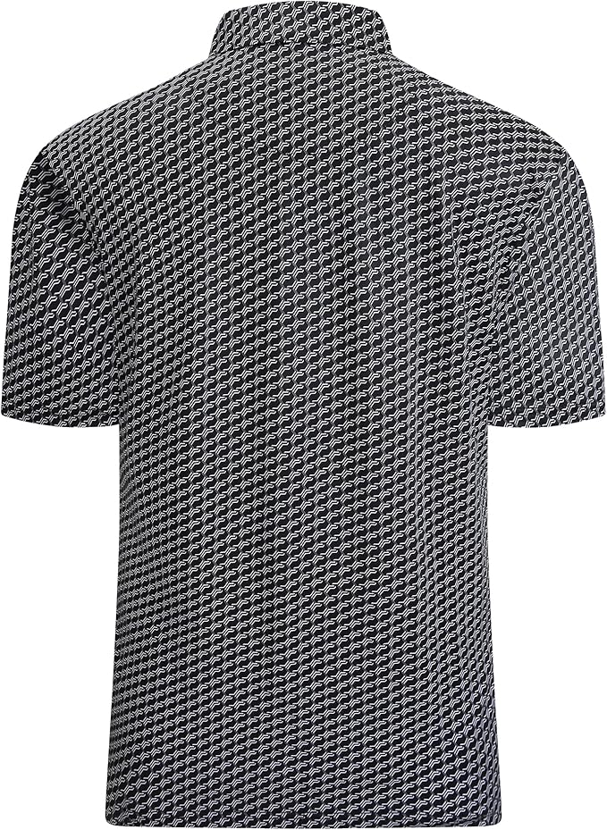 WARHORSEE Golf Polo Shirts for Men Short Sleeve Wrinkle Free 4 Way Stretch Moisture Wicking Performance Collared Tshirts