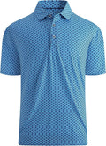 WARHORSEE Golf Polo Shirts for Men Short Sleeve Wrinkle Free 4 Way Stretch Moisture Wicking Performance Collared Tshirts