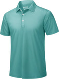 TACVASEN Mens Golf Shirt Dry Fit Mens Polo Shirts Short Sleeve Performance Golf Polos for Men with Collar Work Shirts