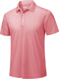 TACVASEN Mens Golf Shirt Dry Fit Mens Polo Shirts Short Sleeve Performance Golf Polos for Men with Collar Work Shirts